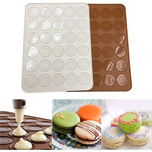 1Pc 30 Hole Silicone Pad Oven Biscuits Non-stick Baking Mat Pan Pastry Tools Cake