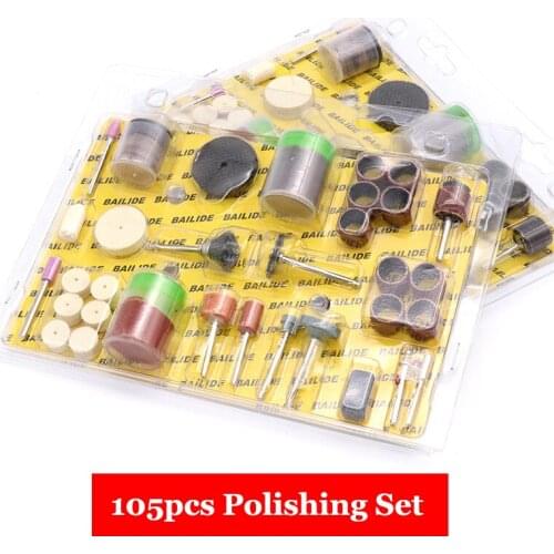 105PCS Engraving Electric Rotary Tool Accessory Set 1/8" Grinder Head for Sanding Grinding Polishing Cutting Bit Multi-Tool