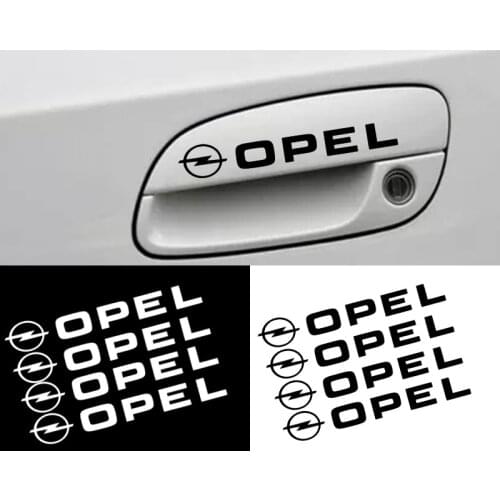 4 pcs Car Door Handles Car Stickers Decoration for Opel Astra H G J Insignia Mokka Zafira Corsa Vectra C D car anti-dirty