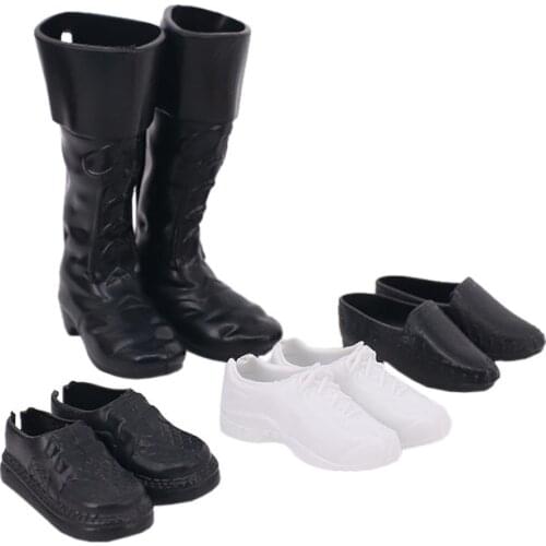4Pcs Original Prince Ken Doll Shoes Prince Boots Sport Air Shoes Slippers Fashion 1/6 Male Doll Casual Shoes Dolls Accessories