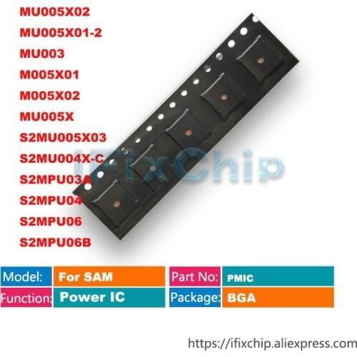5pcs MU005X02 MU005X01-2 MU003 M005X01 M005X02 MU005X S2MU005X03 S2MU004X-C S2MPU03A S2MPU04 S2MPU06 S2MPU06B Power PM IC Chip