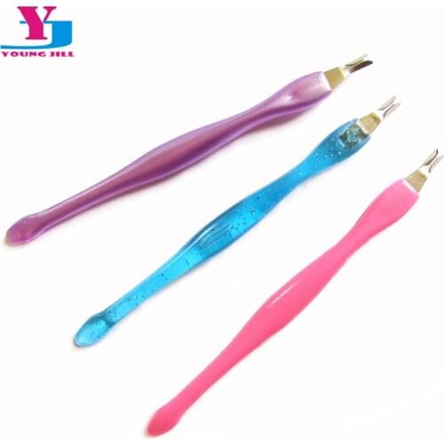 50pcs Wholesale Professional Cuticle Pusher V Shape Nail Art Pusher Remover Manicure Pedicure Nail Tips Care Tools Wholesale