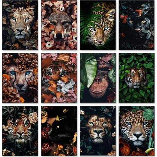 5D DIY Flower Leaves Animals Diamond Embroidery Cross Stitch Kits Diamond Painting Diamond Mosaic Home Decor
