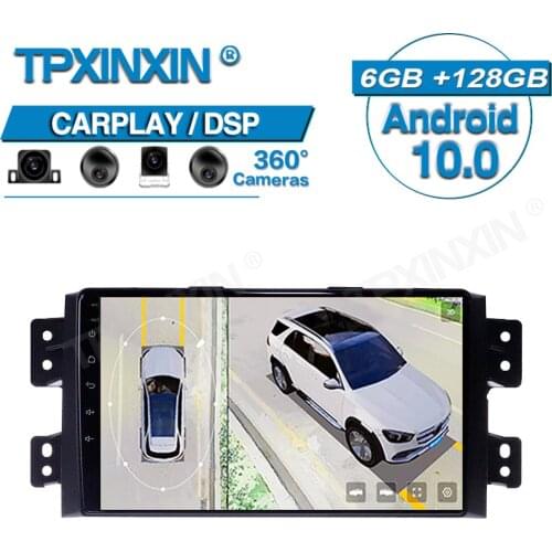 6+128G For Kia Borrego 2008-2011 Android Car 360 HD Auto Surround View Camera Car Multimedia Player Stereo Radio GPS Navigtion