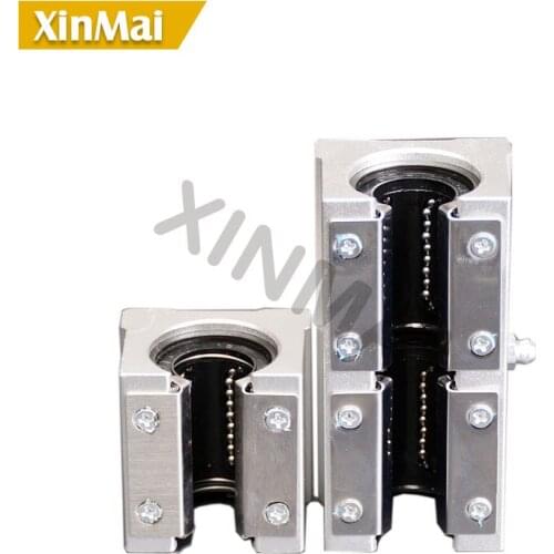 FREE SHIPPING 4pcs SBR16LUU SBR20LUU Linear Bearing Open Bearing Slide block CNC part linear slide for linear guide