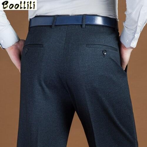 29-44 Summer Thin Business Casual Baggy Pants For Men Big Size Spring Autumn Male Formal Stretch Office Trousers Mens Dress Pant