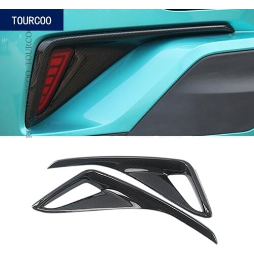 For Toyota C-HR 2016 2017 2018 Rear Tail Fog Light Lamp Frame Trim Cover ABS Car Styling Decoration Accessories