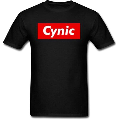 Cynic Box T-Shirt Fashion Design Tshirt Men Pure Cotton Tops & Tees Adult Printing T Shirts Summer 2018 O-Neck Clothing Black