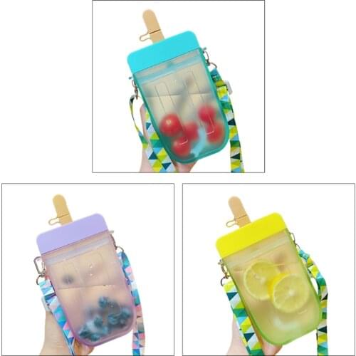 Creative Ice Cream Plastic Drink Water Bottles Transparent Water Jugs