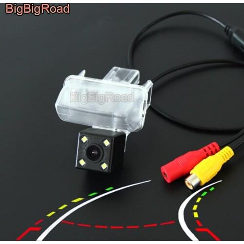 BigBigRoad Car Intelligent Dynamic Trajectory Tracks Rear View Camera For toyota new highlander Camry verso levin corolla Yaris