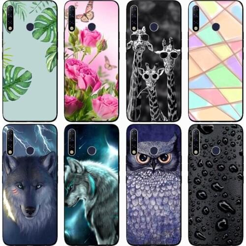 Fashion Soft silicone TPU Back Cover For Tecno Spark 4 for Tecno Spark 4 Air Phone Funda Case For Spark 4 Lite Cute Cartoon Case