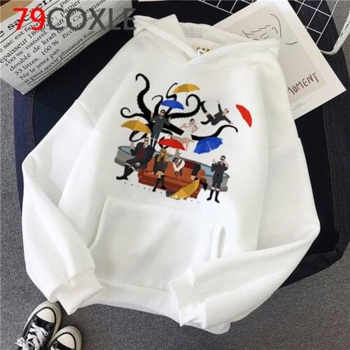 Funny The Umbrella Academy Hoodies Men Kawaii Fashion Harajuku Winter Warm Streetwear Diego Cha-Cha Graphic Sweatshirts Male