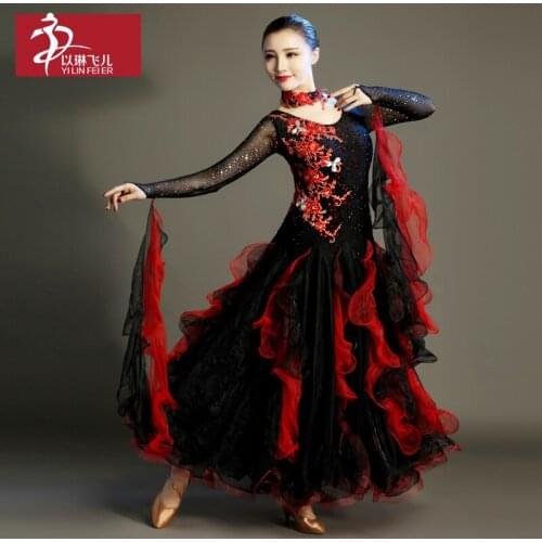 New Modern Luxury Diamond Ballroom Dance Costumes Clothing GUOBIAO Dress Costumes Clothing -281