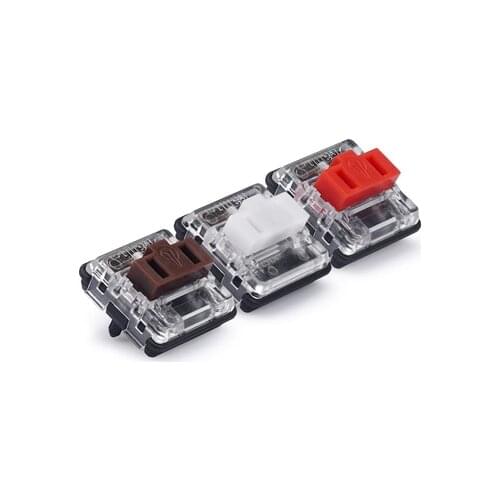 Keyboard Switch 10pcs/lot Kailh low profile Switch Chocolate RGB SMD kailh Mechanical Keyboard white stem clicky hand feeling