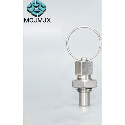 Stainless Steel Falt Head Indexing Plunger With Pull Ring M6 M12 M16