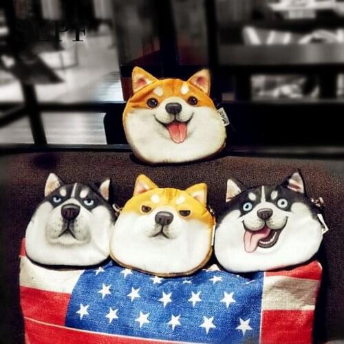 Plush Wallet Toy New Cartoon Plush Cute Puppy Coin Purse Creative Fashion Children Kids Girl Students Gift Key Headset Bag M16