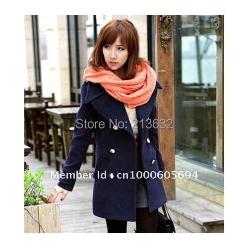 Custom Winter coat han edition NeDaYi qiu dong ladies' leisure suit coat? Loose big turndown new models out wear double button