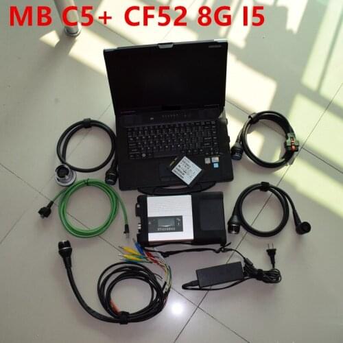 Latest Version Full Software SSD for MB STAR C5 Diagnostic V2020.9 Work with CF-52 I5 8G Laptop Super set