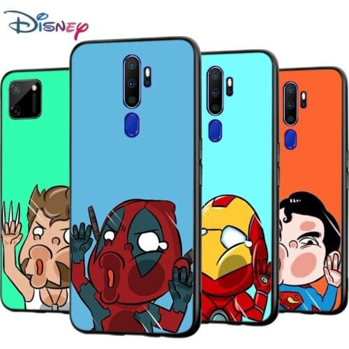 Marvel Cartoon Heros For OPPO A5 A9 A7 A11X A1K A12 A12E A31 A32 A53 A53S A72 A73 A93 AX7 Pro 2020 Silicone Phone Case