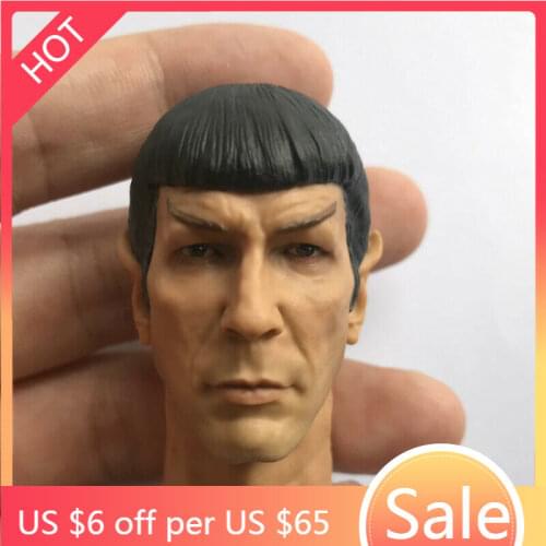 TBLeague 1/6 Male Soldier TOS Spock Head Sculpt Star Trek Action Figure Toy Collection Collection