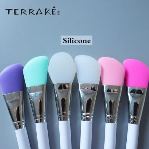 TERRAKE NEW Face Makeup Brushes Multicolor Silicone Mask-brushes Skin care beauty Cosmetic Tool Liquid Cream Foundation Brushes