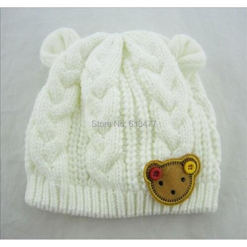 Winter Keep warm knitted hats for boy/girl/kits hats set,scarves, bug/bee infants caps beanine for chilld 1pcs/lot MC02