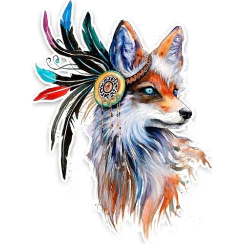 11.8CM*16CM Beautiful Fox Animal Car-styling Car Sticker Decoration Decal PVC 5-0987