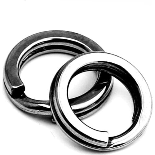 20pcs/lot Stainless Steel hook 3 /4 /5 /6 /7 Double Loop Split Tool Split Rings AccessoriesCarp Gear Swivel Lure Baits