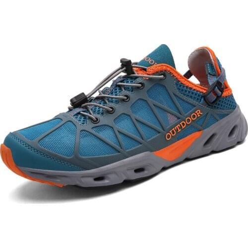 2020 Autumn Couple Outdoor Fishing Hiking Shoes Breathable Non-slip Water Sneaker Size 35 Trekking Mountain Shoes Climbing Boots