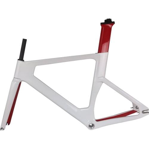 Aero Fixed Brake TR013 Carbon Fiber T800 Track Frame Rear 9X12mm Maximum Tire Width 28C