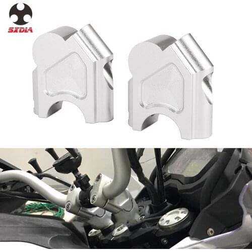 Motorcycle Accessories CNC Aluminum Handlebar Riser Mount Clamp For Benelli TRK 502 TRK502 2016 2017 16 17 Extension Clamps