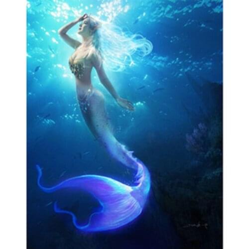 DIY Diamond Painting Handmade Dream Mermaid Full Square 5D Drill Embroidery Mosaic Decoration JX403