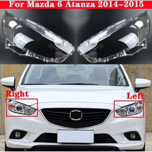 Car Front Headlight Cover For Mazda 6 Atenza Atanza 2014-2015 Headlamp Lampshade Lampcover Head Lamp light glass Lens Shell Caps