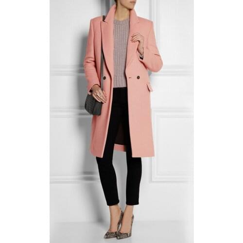 FREE Drop Shipping Sweet Womens Double Breasted Woolen Jacket, Cheap and Chic Fall/Winter Ladies Jacket