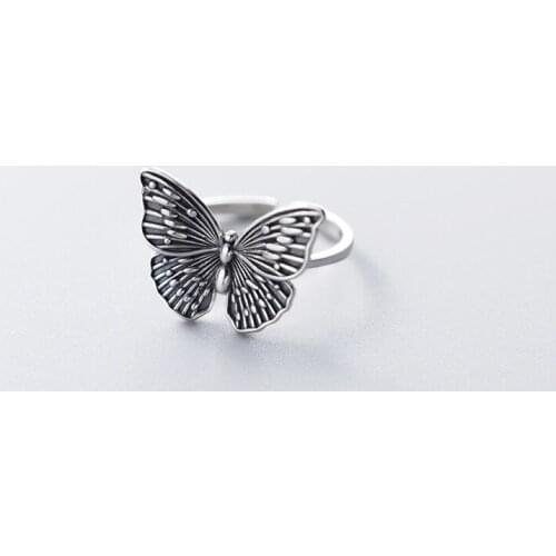 Bohemian Butterfly Rings For Women Boho Rings Party Trend Korean Creative Geometric Irregular Jewelry Gift