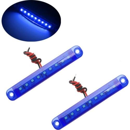 Blue Lighting Truck Side Marker Lamp Side lamp led 24v Camion 9LED Truck Trailer