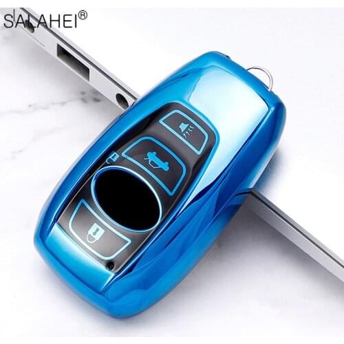 New TPU Soft Car Key Cover Case Protection For Subaru XV BRZ Forester 2019 Legacy Outback Keychain Holder Interior Accessories