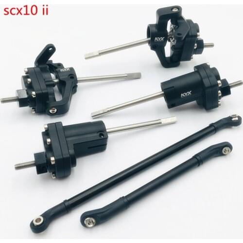 CNC Aluminum Upgraded Front Portal Axle and Rear Portal Axle for 1/10 Crawler Car Axial SCX10-ll 90046