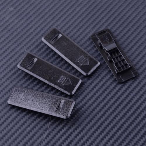 DWCX 4PCS Black Plastic Car Auto Top Roof Sink Chuck Clip Cover 872552L000 Fit for Hyundai I30