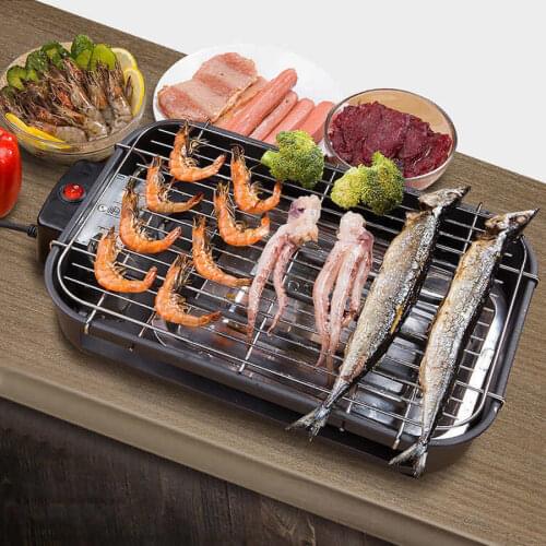 220V Smoke Free Electric BBQ Grill Non Stick BBQ Machine for Home Use AU Plug 220V Barbecue Tool