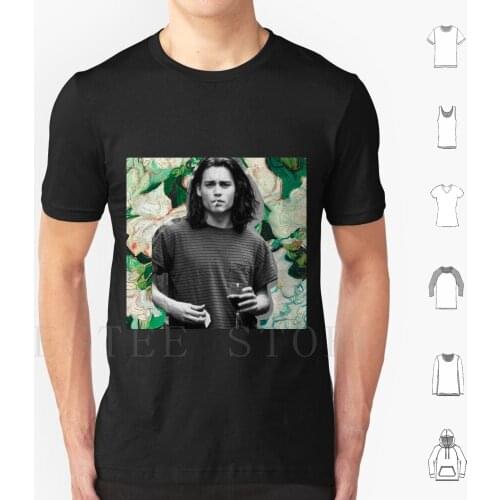 Young Johnny Depp Art T Shirt Print Cotton Van Gogh Art Flower 90S Guy Pirate Klimt Kahlo Cigarette
