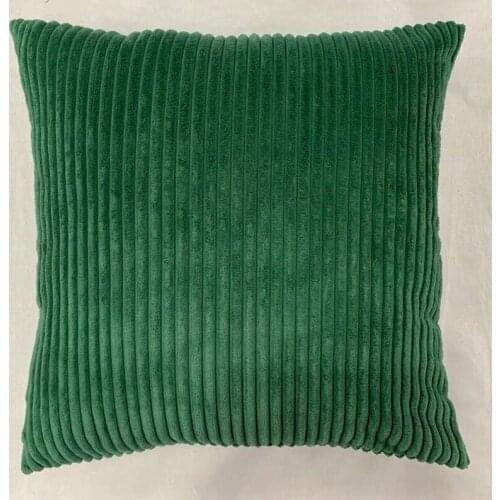 Soft Corduroy Cushion Cover Polyester Basic Design Throw Pillowcase