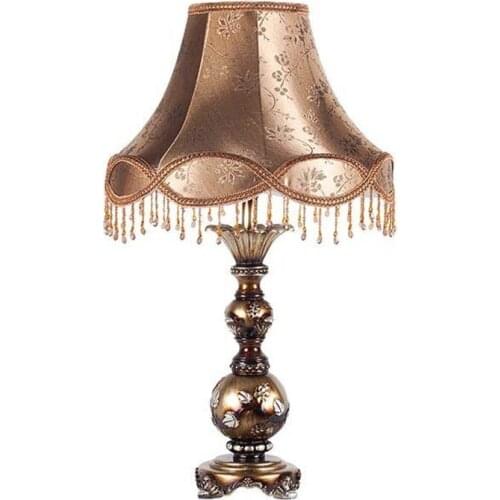 Creative hotel room desk decoration lighting retro European and American bedroom bedside table lamp WJ11