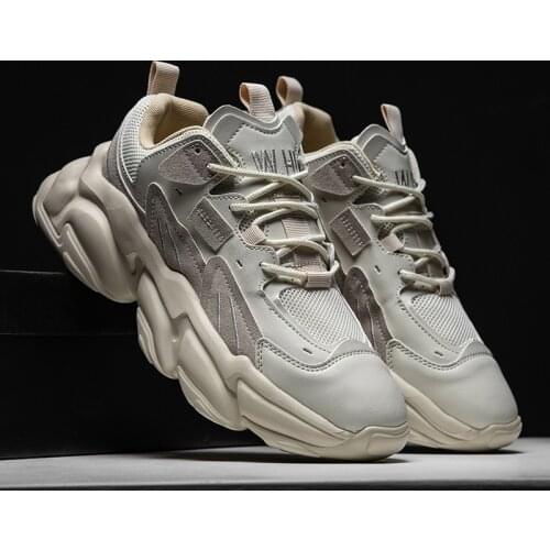 2020 Men Sneakers Fashion Thick Bottom Casual Shoes Mesh Outdoor Breathable Walking Shoes Hot Sale Leisure Shoes Zapatos Hombre