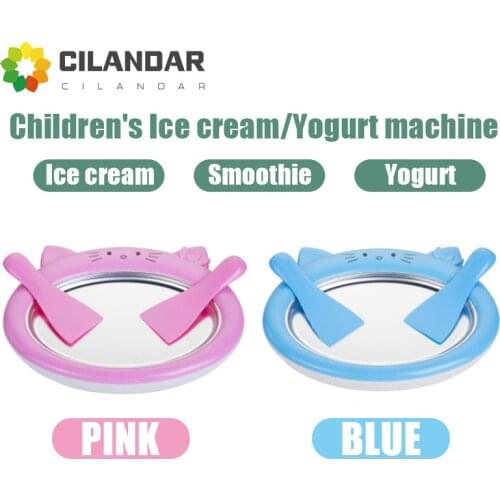 Ice Cream Maker Instant Yogurt freeze Ice Roll Time Pan for Health Homemade Rolled Ice Cream freeze Yoghurt Machine for Children