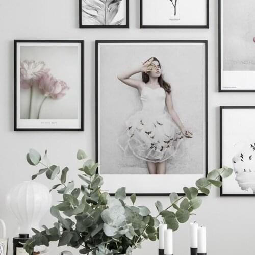 Fashion woman Photography Nordic Poster Ballerinas Canvas Painting Wall Art Pictures For Living Room Modern Decorative Prins