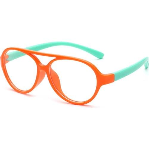 Fashion New Anti Blue Light Glasses For Kids Girls Boys Oval Goggle Ultra-light Eyewear Protection Radiation Optical Eyeglasses