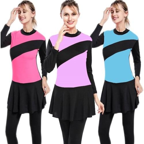 Muslim Swimwear Islamic Hijab Long Sleeve Swimsuits Burkini Jumpsuits Women Plus Size Full Cover Modest Swimming Suits Costumes