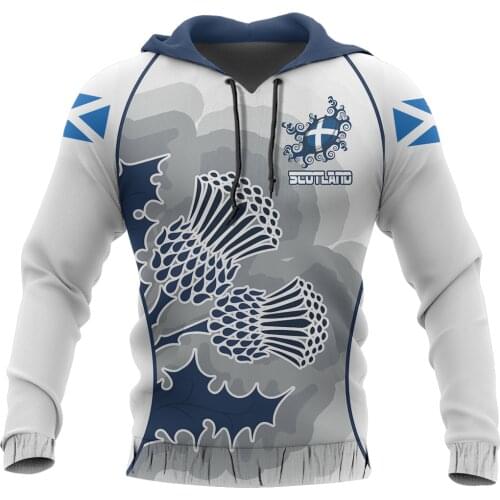 Mens 3D Print Hoodies Scottish Thistle Rugby Harajuku Pullover Unisex Sweatshirt Jacket Hip-Hop Women New Streetwear Outwear