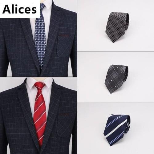 8cm Mens Necktie Pink Yellow Red Navy Blue Black Red Green Plaid Striped Tie for Men Wedding Mens Plain Tie Gold Orange Ties